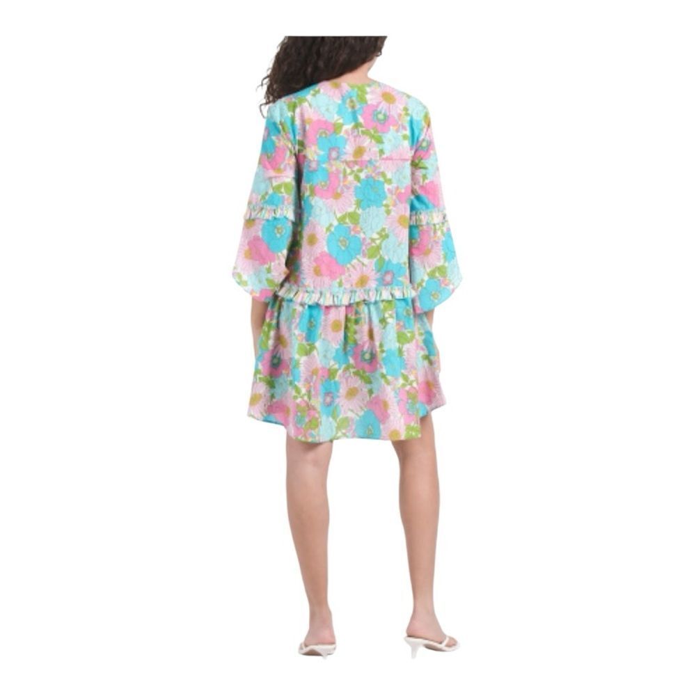 MISS JUNE Floral Print Mini Dress size o/s new with tag - Picture 2 of 2